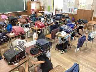 避難訓練の様子